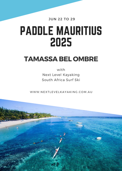 Mauritius South Africa Surf Ski Next Level Kayaking Tour Trip Adventure Expedition Tropical Warm Tradewind Reef Resort Tamassa Bel Ombre Tasmania Australia Downwind Ocean Surfski Island Paddling Getaway